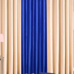 BELLA TRUE Blue & Cream-Coloured 3 Pieces Door Curtains-image-48