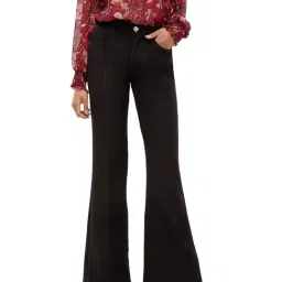 Liu Jo Nero Regular Fit Flat Front Trousers-image-21