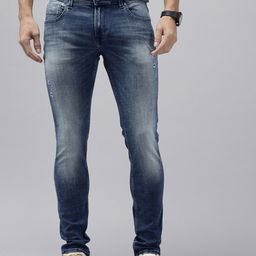 SPYKAR Men Low-Rise Skinny Slim Fit Low Distress Heavy Fade Stretchable Jeans-image-64