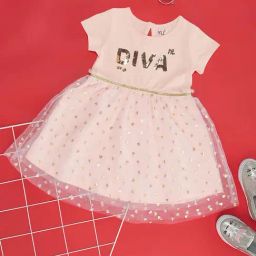YU by Pantaloons Kids Pink Embellished Dress-image-10