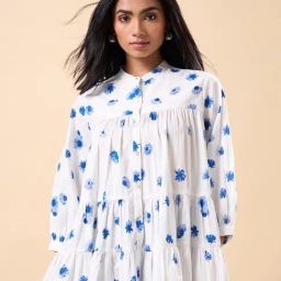Marigold Lane Blue Cotton Relaxed Fit Printed Top-picture-25