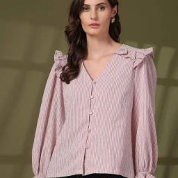 Melon By plusS Pink Striped Top-47