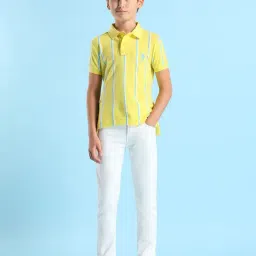 U.S. Polo Assn. Boys Yellow Half Sleeves Polo T-Shirt-picture-17