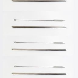 Kixa Set Of 4 Stainless Steel Straw with Cleaner-image-23