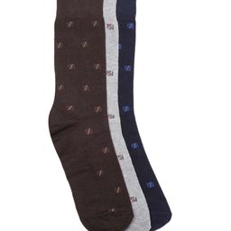 INVICTUS Men Set of 3 Patterned Above Ankle-Length Socks-4