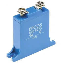 Epcos HighE Varistor Metal 430 V 40000 Amp Current 2.7 nF Capacitance 60 mm Length, B72240B0271K001 (Pack of 10)-1
