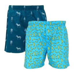 XYXX Blue Printed Cotton Boxers (Pack Of 2)-image-88