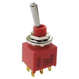 MULTICOMP PRO Toggle Switches TOGGLE SW, DPDT, 5A, 125VAC/28VDC, PANEL, MP-T2-4B-A-T1-S-03.-10