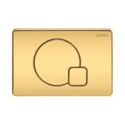 CERA Concealed Cistern Q Knob Flush Plate French Gold, B1120104FG-picture-47