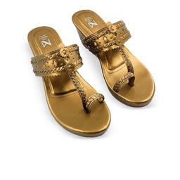 THE MADRAS TRUNK Wedge Mules with Buckles-17