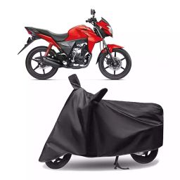 Auto Pearl Polyester Two Wheeler Cover for Honda CB Twister (Grey)-image-47