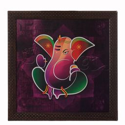 eCraftIndia Multicoloured Lord Ganesha Framed  Wall Art-picture-15