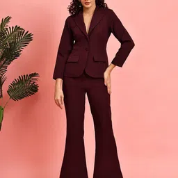 JAKANARY V-Neck Blazer With Trousers-picture-37