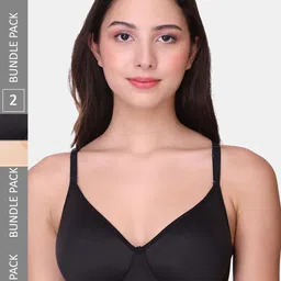 POOJA RAGENEE Pack Of 2 Full Coverage Lightly Padded Bra mq3007_2p_bl_sk_28b-image-80