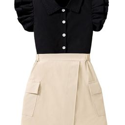 StyleCast x Revolte Girls Shirt Collar Shirt With Skort-image-68