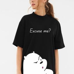 RAYACLOSET Women Typography Printed Pockets T-shirt-image-80