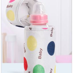 Babyhug Feeding Bottle Cover with Zip Polka Print Multicolour - Fits Upto 330 ml-image-44