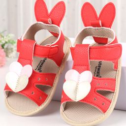 Cute Walk by Babyhug Booties with Velcro Closure - Red-image-52