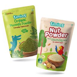 timios 100% Organic Nut Powder Sweetened with Jaggery & 100% Organic Moringa Powder - 100 g Each-image-20