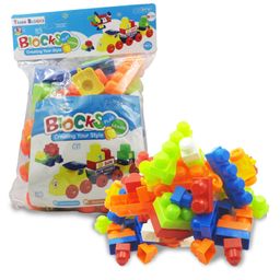 Kidsden Train Engine Building Blocks for Kids, 65 Pieces- Multicolor-17