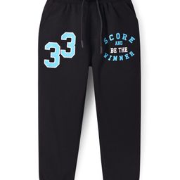 Pine Kids Full Length Full Length Lounge Pant With Number & Text Print - Black-image-87