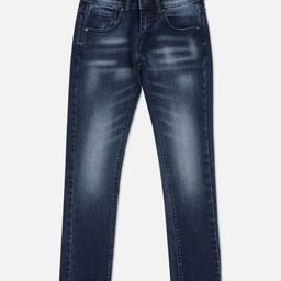Pepe Jeans Ankle Length Solid Washed Jeans - Navy Blue-image-112