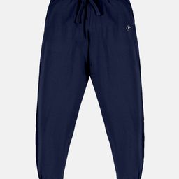 Kiddopanti Cotton Jersey Brand Logo Printed Track Pants - Navy Blue-image-6