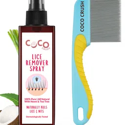 Coco Crush Lice & Nits Remover Hair Spray & Long-Handle Lice Comb, 100% Natural - 100ml + Comb-picture-32