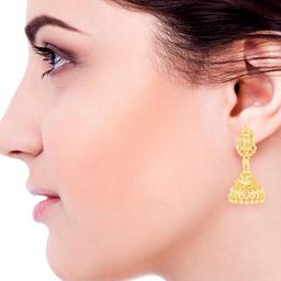 Heer Collection Contemporary Jhumkas Earrings-33