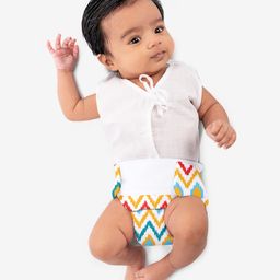 SuperBottoms Newborn UNO Reusable Cloth Diapers with Free 40 Wipes Pack of 2 - Multicolor image 4