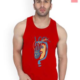 SLOWLORIS Pack Of 2 Printed Combed Cotton Gym Vests-picture-9