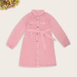 Pantaloons Junior Girls Moonlite Mauve Dress-picture-25