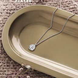 Accessorize London 925 Silver-Plated Textured Pendant Necklace for Women-image-92