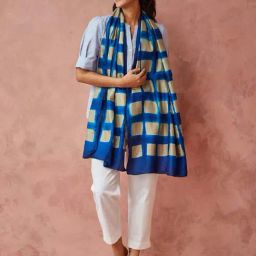 Fabindia Blue Printed Stole-picture-6