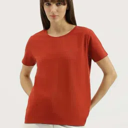 United Colors Of Benetton Rust Regular Fit T-Shirt-picture-6