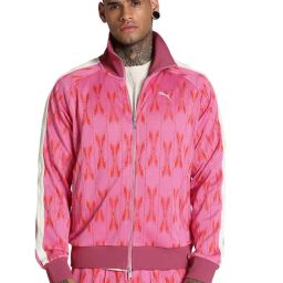 Puma T7 Pink Relaxed Fit Printed Jacket-picture-22