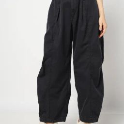 GAP Black Relaxed Fit Solid Trousers-image-56