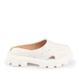 Fausto Women's White Mule Shoes-image-66