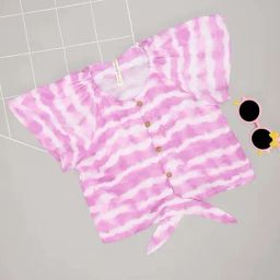 Pantaloons Junior Girls Orchid Printed Casual Tops & Tees-image-62
