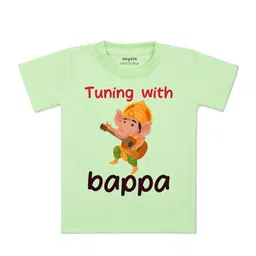 arvesa My First Ganesh Chaturthi Printed Kids Tshirt-picture-9