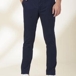Being Human Men Plain Slim Fit Trousers-picture-35