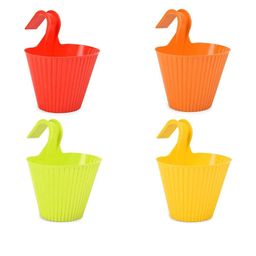 Hook Railing Planter Hanging Pots for Plant-99
