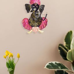 Golden Peacock Pink & Black Lord Ganesh Wall Decor-28