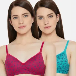 Lady Lyka Multicolor Non Wired Padded T-Shirt Bra (Pack Of 2)-image-72