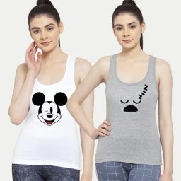 Friskers Multicolor Printed Camisole (Pack Of 2)-image-59