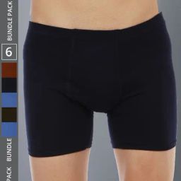 Dollar Lehar Assorted Cotton Regular Fit Trunks - Pack Of 6-picture-15