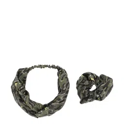 Aditi Wasan Green Printed Head Bands Pack of 2-45