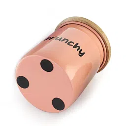 HAZEL Peach Galvanized metal Storage Container with Lid image 4