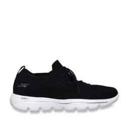 Skechers Women's GO WALK EVOLUTION ULTRA-FABLE Black White Walking Shoes-image-48