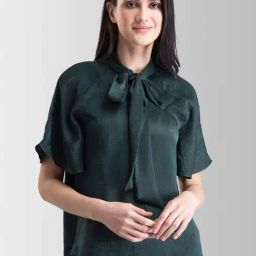 FableStreet Green regular Fit Top-image-23